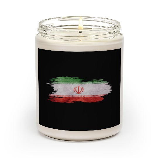 Iran - national flag, brush effect Scented Candles