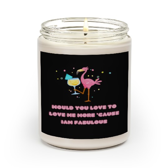 Flamingo love Scented Candles