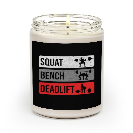 Gym Workout Squat Bench Deadlift Scented Candles