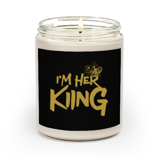 I'm Her King Boyfriend Couple Valentines Day Scented Candles