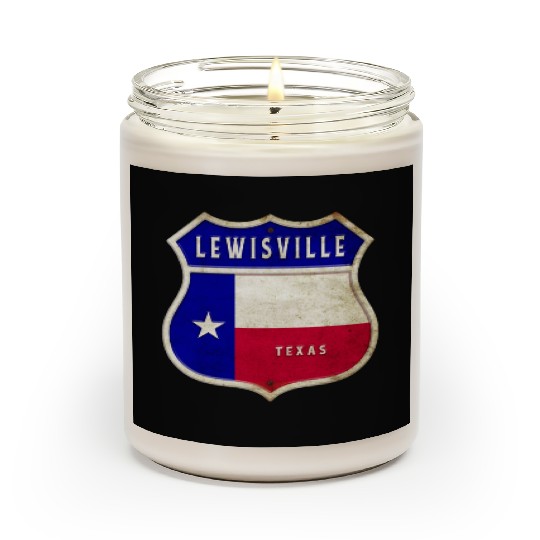 Lewisville Texas coat of arms flag design Scented Candles