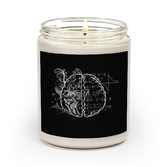 Art Teacher Brain, Math Teacher Scented Candles