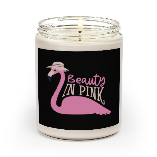 Beauty In Pink Flamingo Whisperer Wading Bird Scented Candles