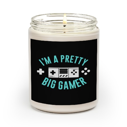 Pretty Big Gamer Video Game Player Gaming Gifts Scented Candles