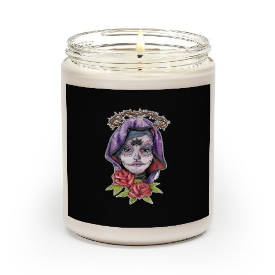 Catrina - day of the dead mexico - halloween Scented Candles