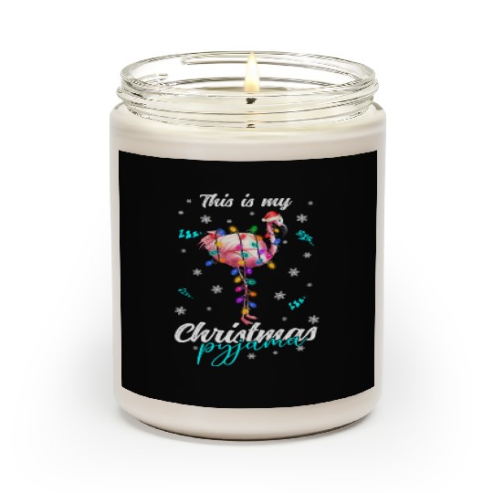 Winter Christmas Pyjama Flamingo Scented Candles