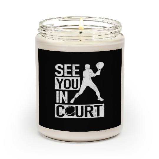 Tennis Player, Playing tennis, tennis Scented Candles
