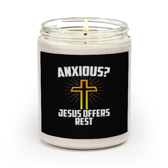 Anxious Jesus Offers Rest Christian Scented Candles
