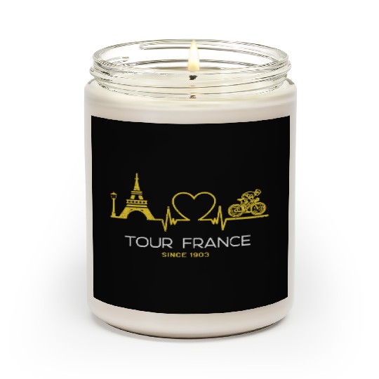 Tour France Bike Jersey Colors France Race Cycling Scented Candles