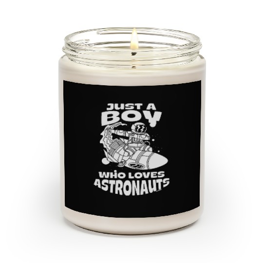 Boy love astronauts Scented Candles