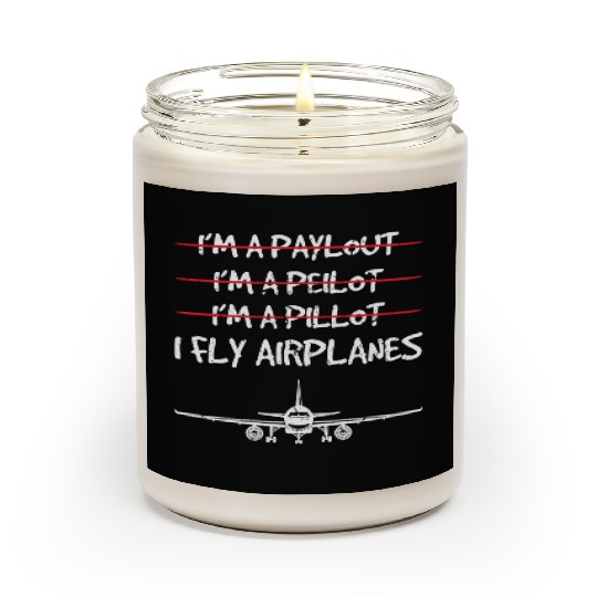 Funny Commercial Airplane Pilots Scented Candles