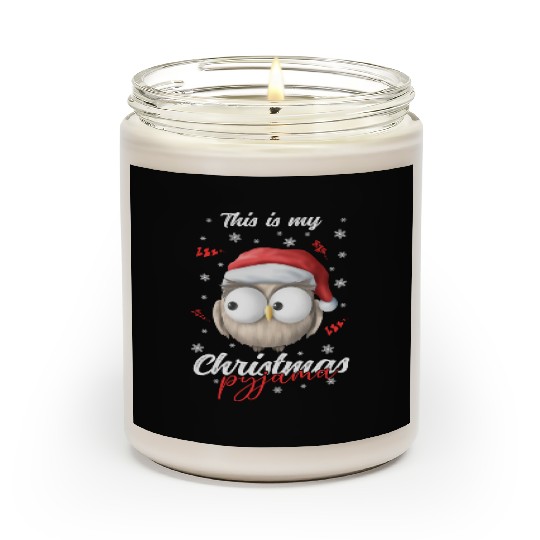 Winter Christmas Pyjama Owl Scented Candles