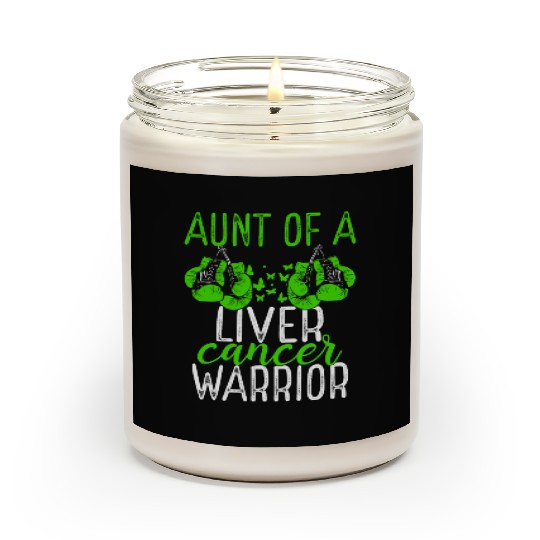 Aunt Liver Cancer Awareness Niece Nephew Scented Candles