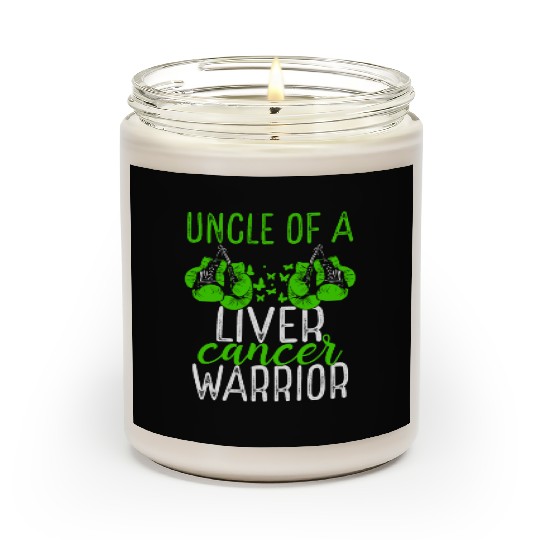 Uncle Liver Cancer Awareness Niece Nephew Scented Candles