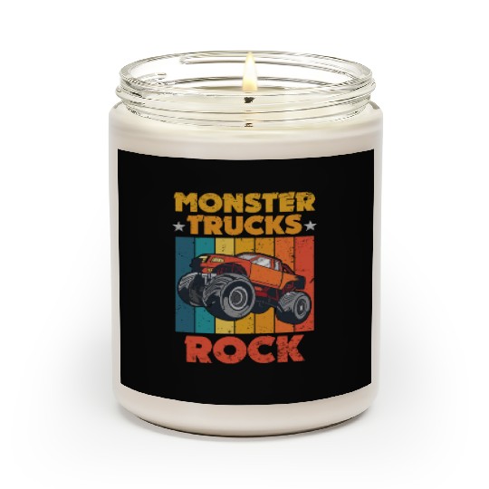Awesome Monster Trucks Rock Tricks Stunts Wheelies Scented Candles