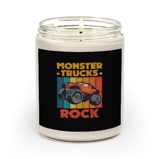 Awesome Monster Trucks Rock Tricks Stunts Wheelies Scented Candles