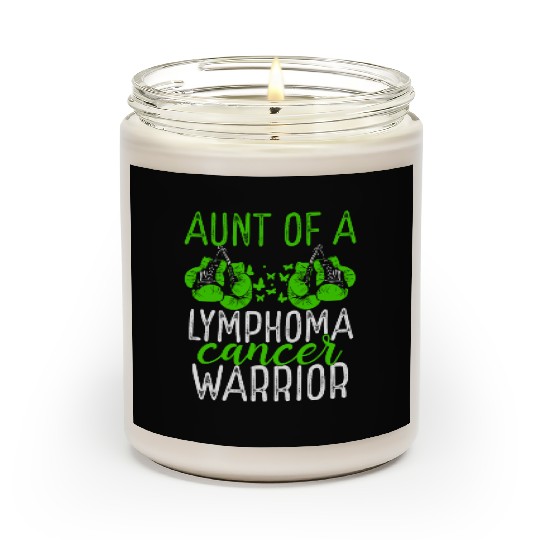 Aunt Lymphoma Cancer Awareness Niece Nephew Scented Candles