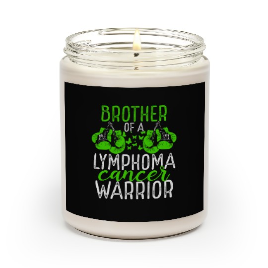 Brother Lymphoma Cancer Awareness Sibling Twin Scented Candles