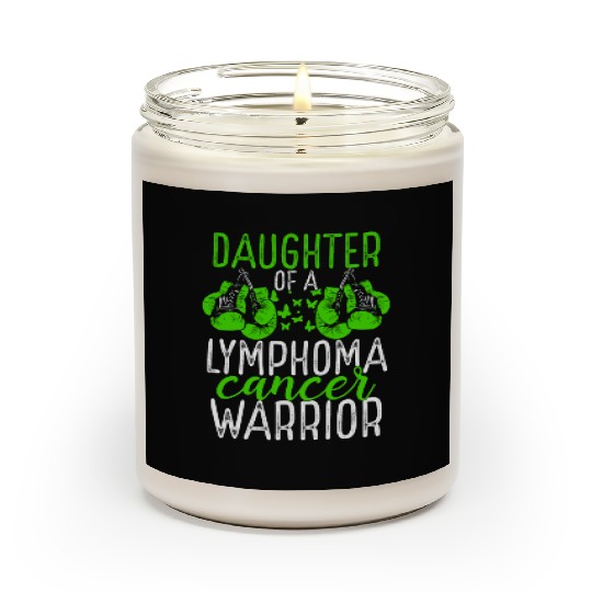 Daughter Lymphoma Cancer Awareness Month Ribbon Scented Candles