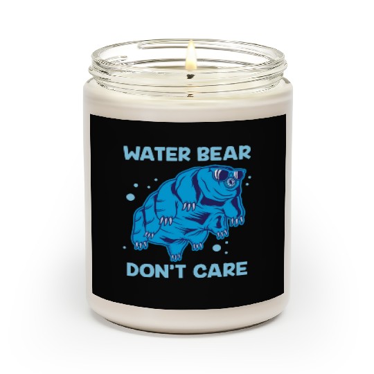 Water Bear Don't Care Tardigrade Microbiology Gift Scented Candles