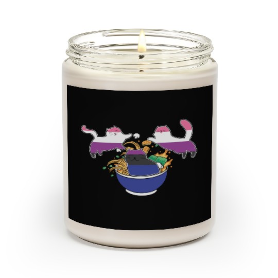 LBGT Flag Gay Pride Human Cats Lover Scented Candles
