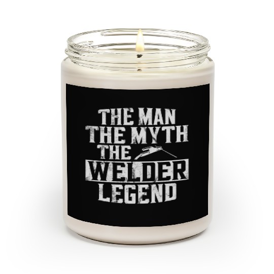 Welder Welding Dad Father Vintage Scented Candles