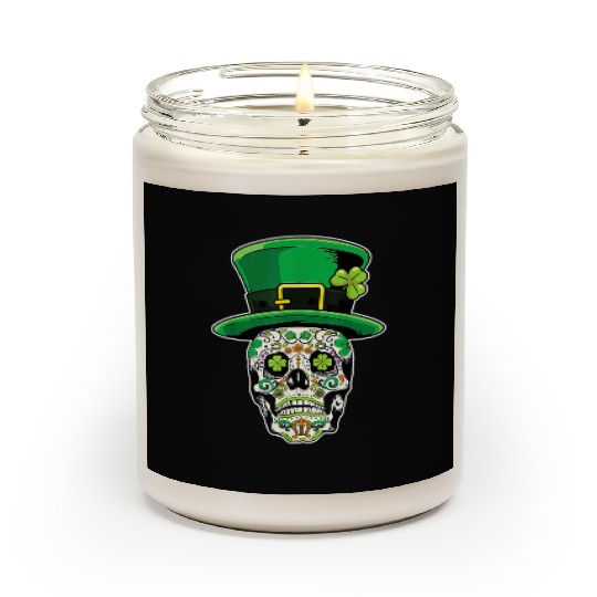 Sugar Skull | St Patricks Day of the Dead Scented Candles