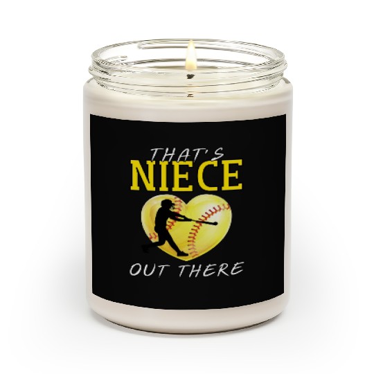 That s My Niece Out There Softball Scented Candles