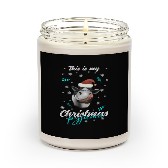 Winter Christmas Pyjama Cow Scented Candles