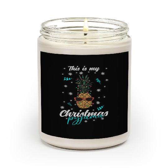 Winter Christmas Pyjama Pineapple Scented Candles