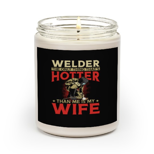 Welder Welding Husband Wife Scented Candles