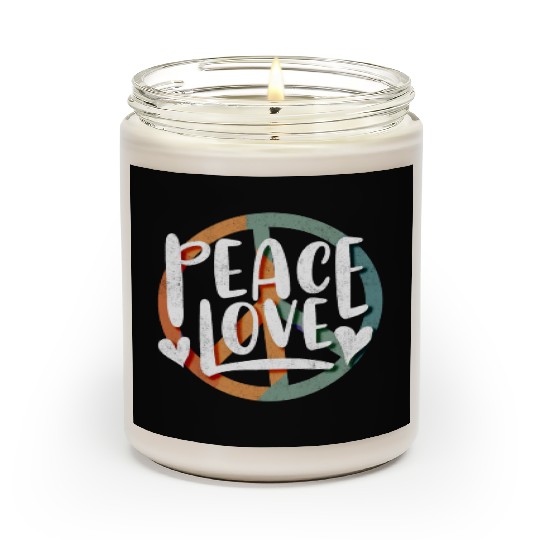 Peace Love, Peace Scented Candles