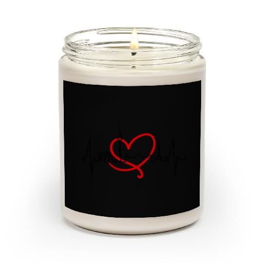 Berlin Skyline Heartbeat Germany Fan I Love Berlin Scented Candles