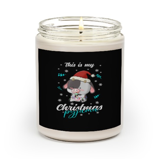Winter Christmas Pyjama Cow Scented Candles