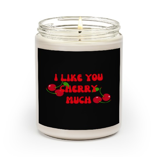 I Love You Cherry Much Scented Candles gift for Valentines