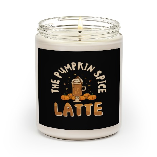 Pumpkin Spice Latte Halloween Coffee Lover Tarot Scented Candles