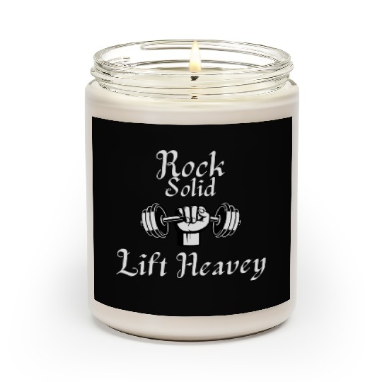 Rock Solid (Gym/weightLlifting) Scented Candles