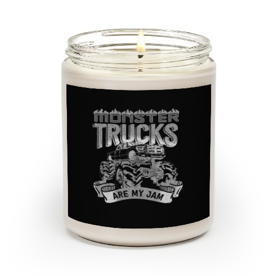 Monster Trucks Are My Jam Vintage Retro Scented Candles