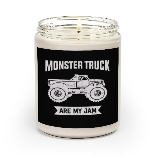 Monster Trucks Are My Jam Vintage Retro Scented Candles