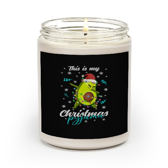 Winter Christmas Pyjama Avocado Scented Candles