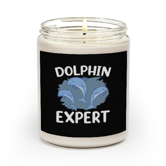 Dolphin Expert Dolphins Cute Lover Girls Scented Candles