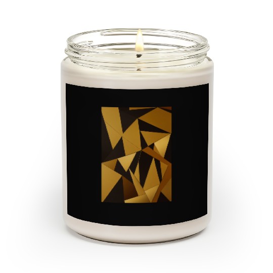 Black and Gold Minimalist Scented Candles