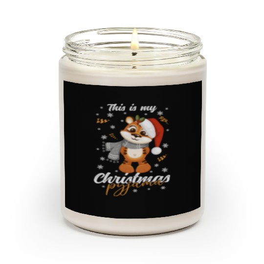 Winter Christmas Pyjama Tiger Scented Candles
