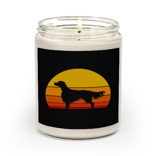 Irish Red And White Setters Scented Candles