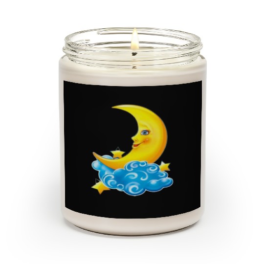 dessin de croissant de lune Scented Candles