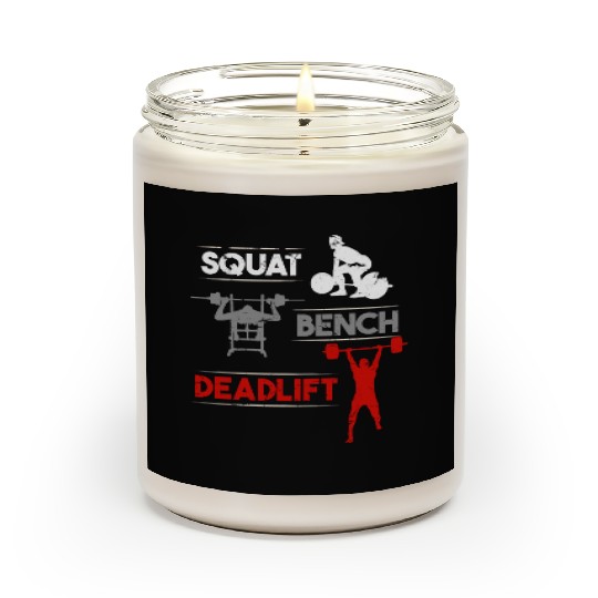 Gym Workout Squat Bench Deadlift Scented Candles