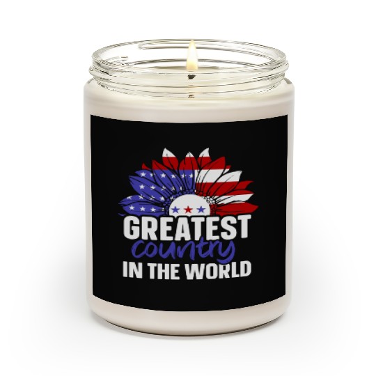 Greatest Country In The World American US USA Scented Candles