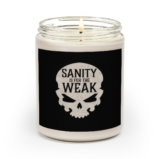 Demon Skull Sanity is for the Weak Scented Candles