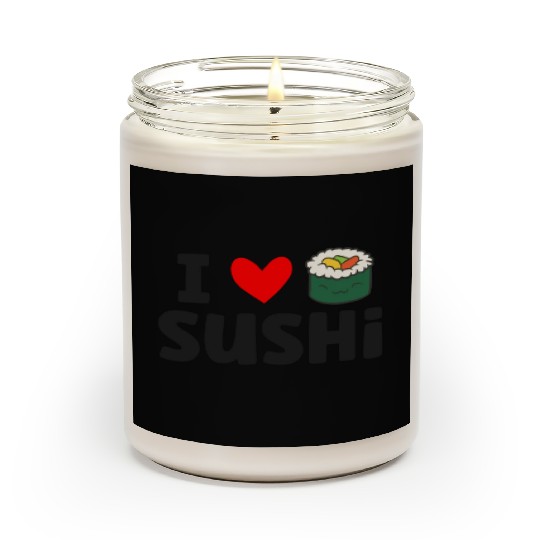 I Love Sushi Love Sushi Rolls Scented Candles