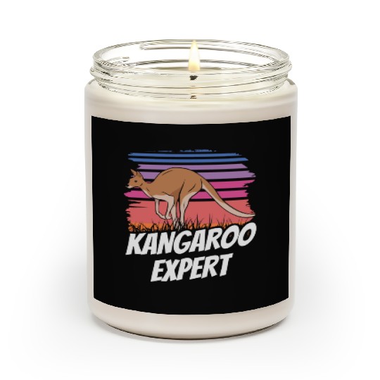 Kangaroo Expert Australia Lover Kangaroos Animal Scented Candles